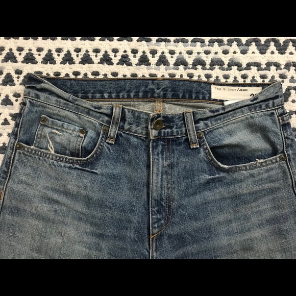 Rag and Bone high rise straight leg jeans - Picture 4 of 5